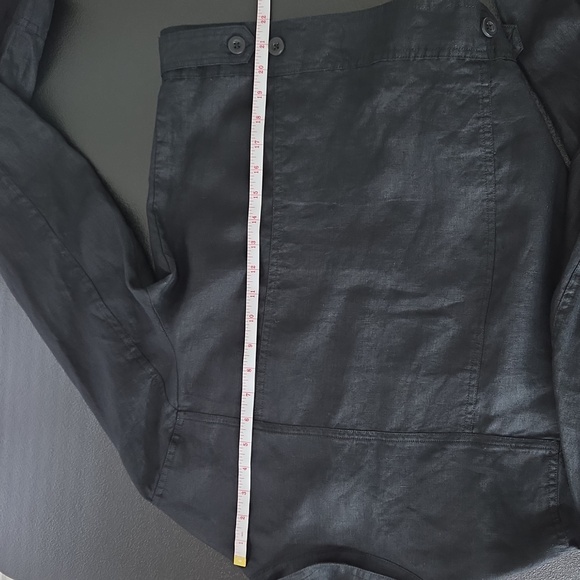 Quince European Linen Jacket Size M Black Lightweight - Picture 11 of 13